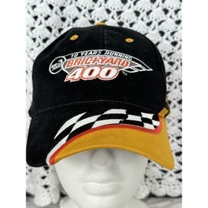Vtg Brickyard 400 Hat Aug 3, 2003 10 Yrs NASCAR Rallys Checkers You Gotta Eat!